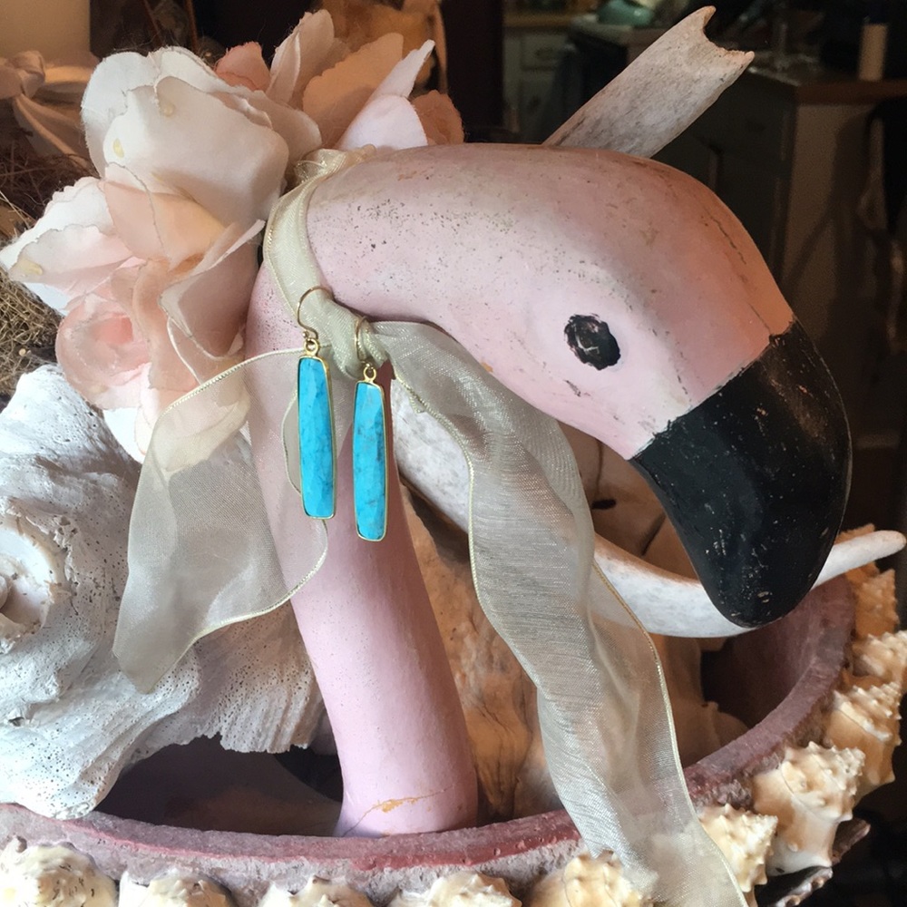 Turquoise and gold/filled earrings